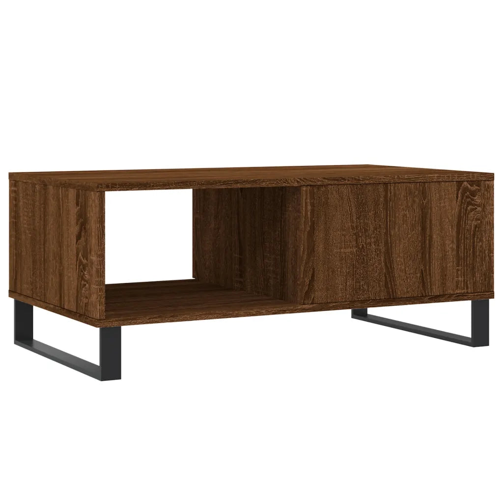 Tavolino da Salotto Rovere Marrone 90x50x36,5 cm in Multistrato 830579