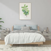 Comodini 2pz Grigio Sonoma in Legno Multistrato 817036
