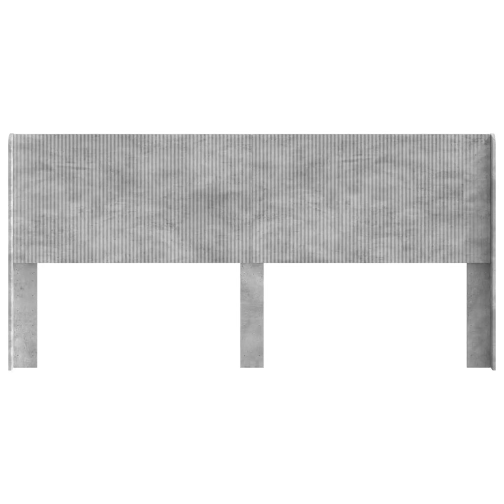 Testiera Letto Grigio Cemento Legno ingegnerizzato 889558
