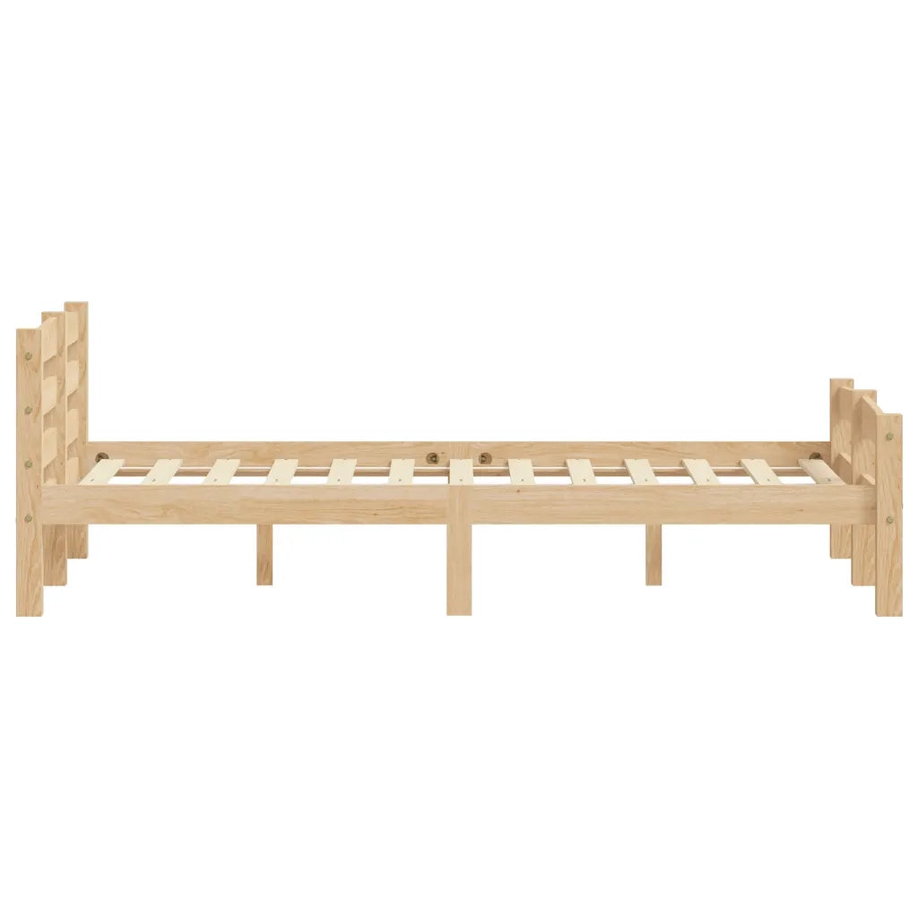 Giroletto senza Materasso-Struttura Letto 140x200 cm in Legno Massello di Pino 500974