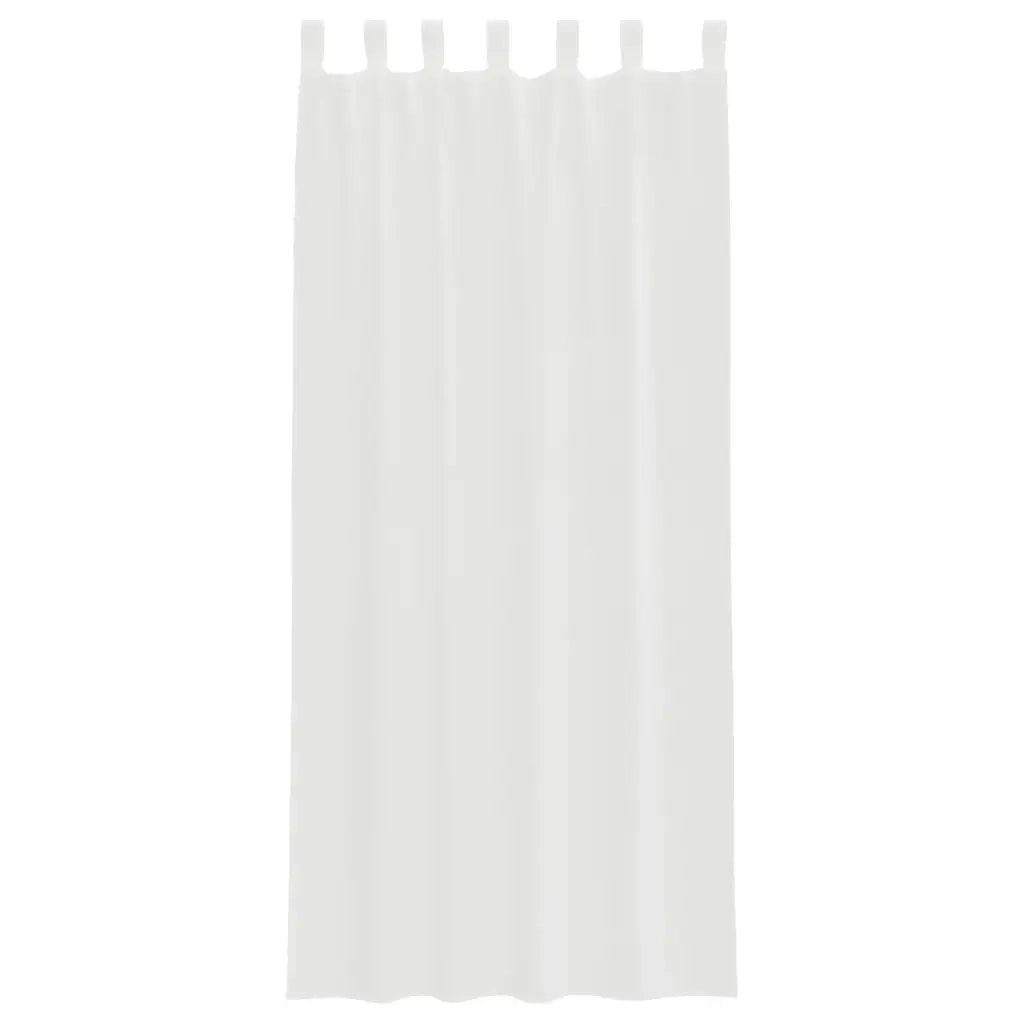 Tende in Voile con Passanti 2 pz Bianco 140x225 cm 4102333