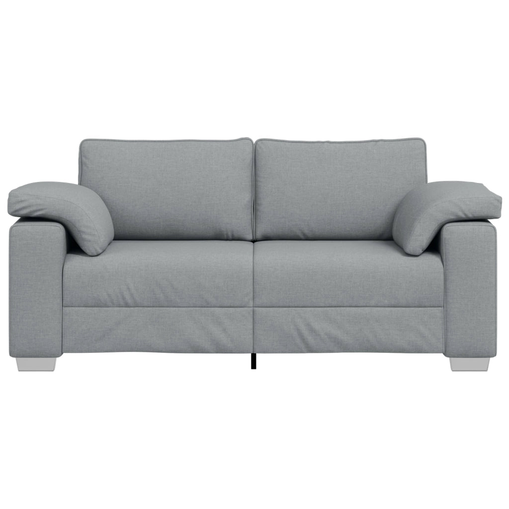 Divano Loveseat  Grigio chiaro 140 cm in tessuto