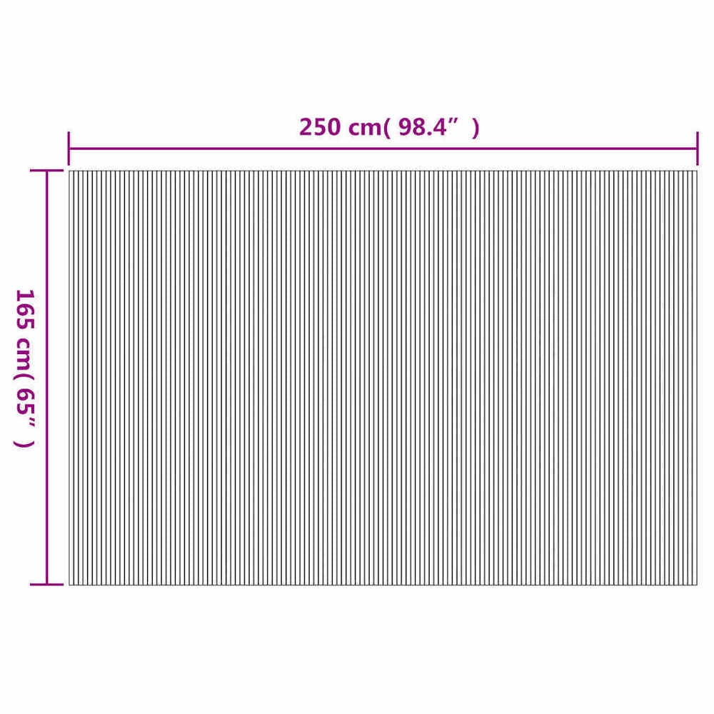 Bamboo Room Divider 250x165 Cm Natural