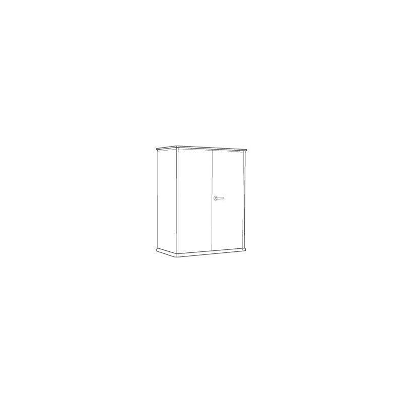 Armadio Porta Attrezzi da Esterno Cortina Alto EVOTECH+ 1400L 140x73,6x170,4 - Grigio effetto legno - Keter
