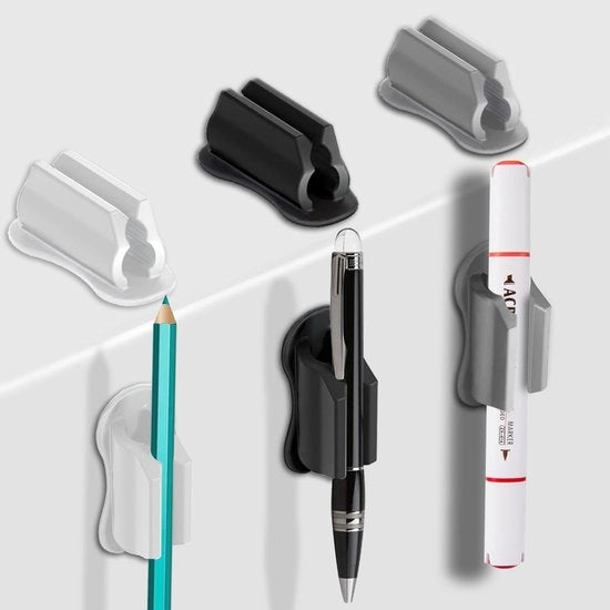 Organizzatore per ufficio da attaccare al muro, 6-pack di supporti per penne in silicone per cartellino, blocco note, accessori per ufficio, articoli da ufficio