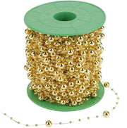 Fili di Perle Solidi 60 m - Perle Artificiali Lucenti - Slinga per Perle - Decorazione per Matrimoni - Attività Artigianali - Alta Qualità - Corda Decorativa