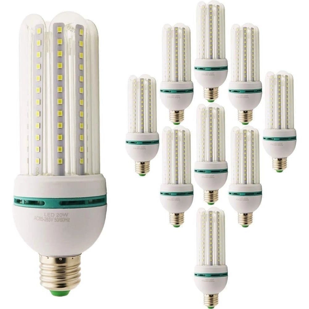 Trade Shop - Lampada Lampadina Led Bulb 2835 4u E27 104smd 20w Ac85 265v 6000k -
