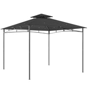 Gazebo da Giardino Gazebo da Esterno Doppio Tetto 3x3 m Grigio Scuro