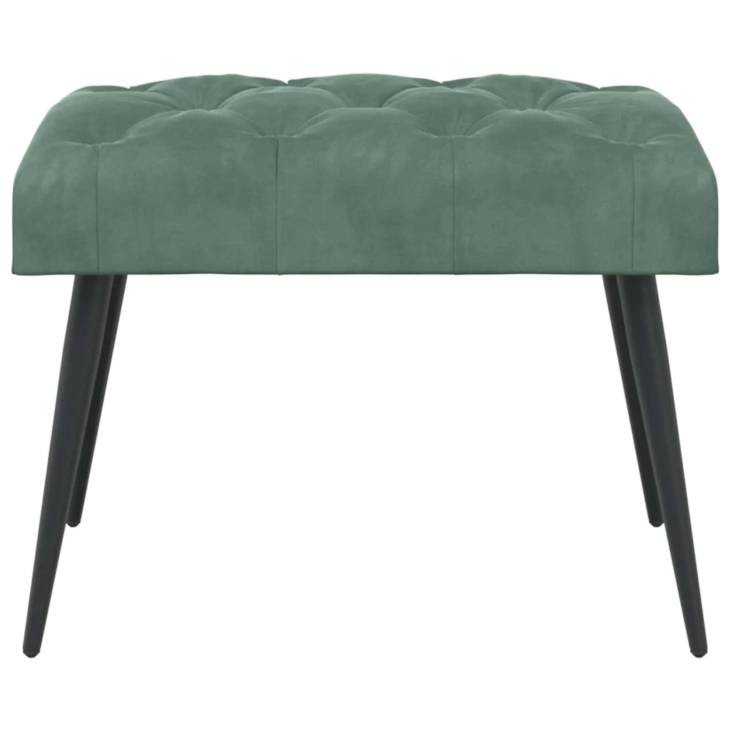 Panchina con bottoni imbottiti Verde Mare 60 x 40 x 45 cm 42038554