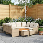 Set di Mobili 8 pz Beige e Crema Rattan in PE 3422199
