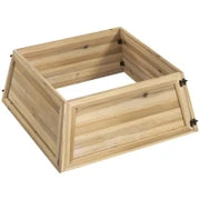 Copertura per supporto per albero di Natale, 65x65x27 cm, Legno Naturale