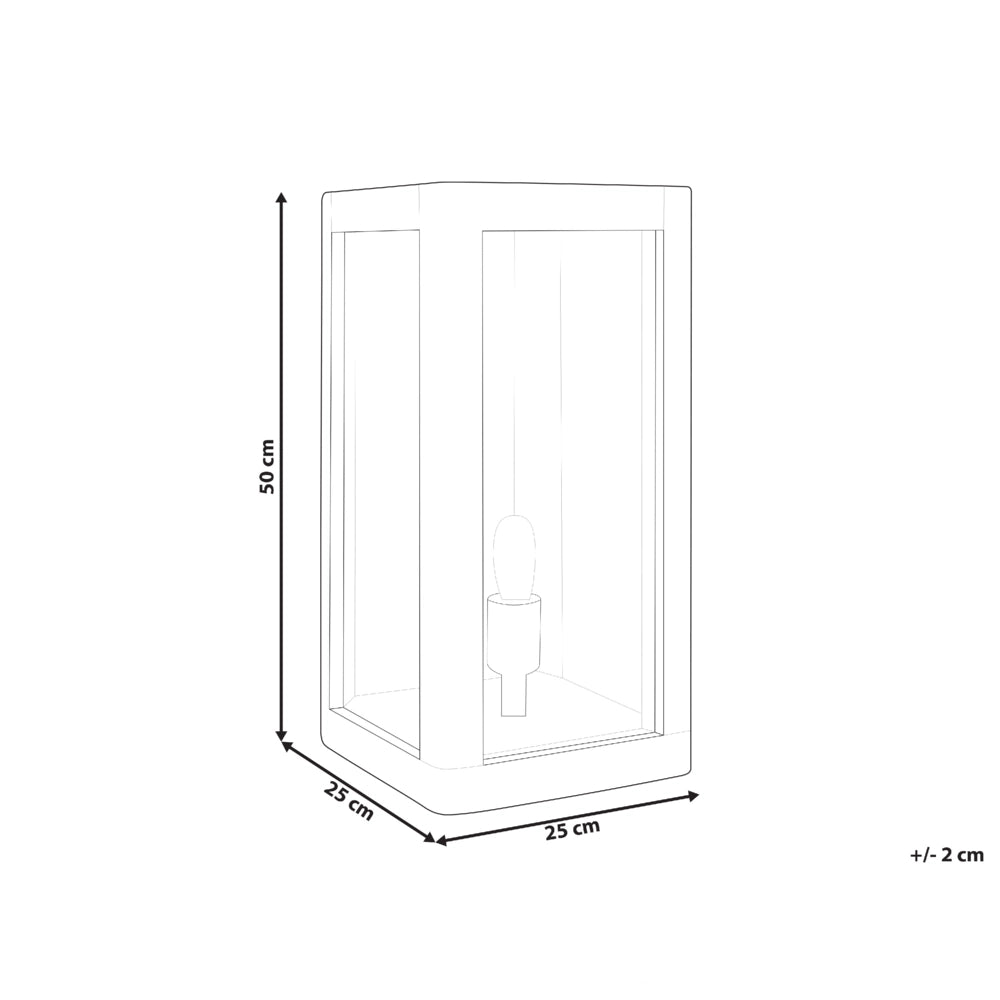 Lampada da tavolo in legno di mango con pannelli di vetro Design industriale Illuminazione moderna per la casa