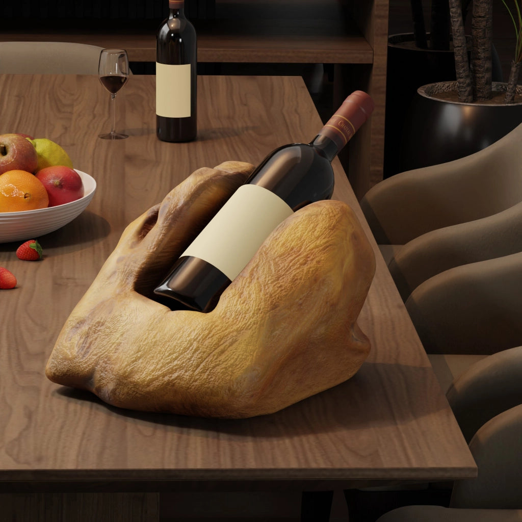 PORTABOTTIGLIE Vino Singolo 21 cm Legno massello