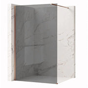 Parete Doccia Rea Flexi Grey / Brush Copper 90