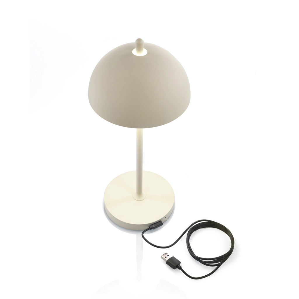 Lampada da tavolo ricaricabile DRAVEN crema