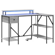 Scrivania | Tavolo da Ufficio Grigio Sonoma 120 x 79 x 86,5 cm Legno multistrato