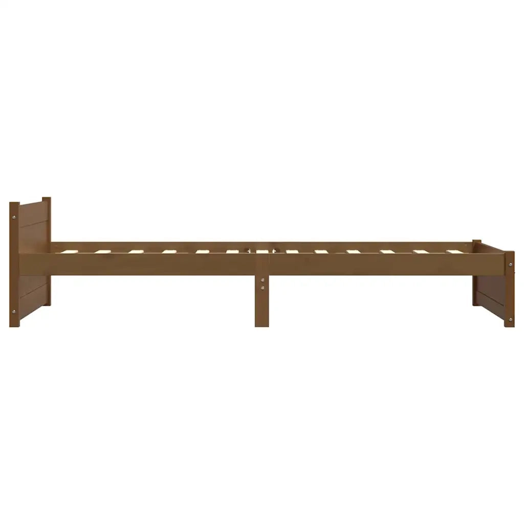 Giroletto senza Materasso-Struttura Letto Ambra in Legno Massello 75x190 cm 404442