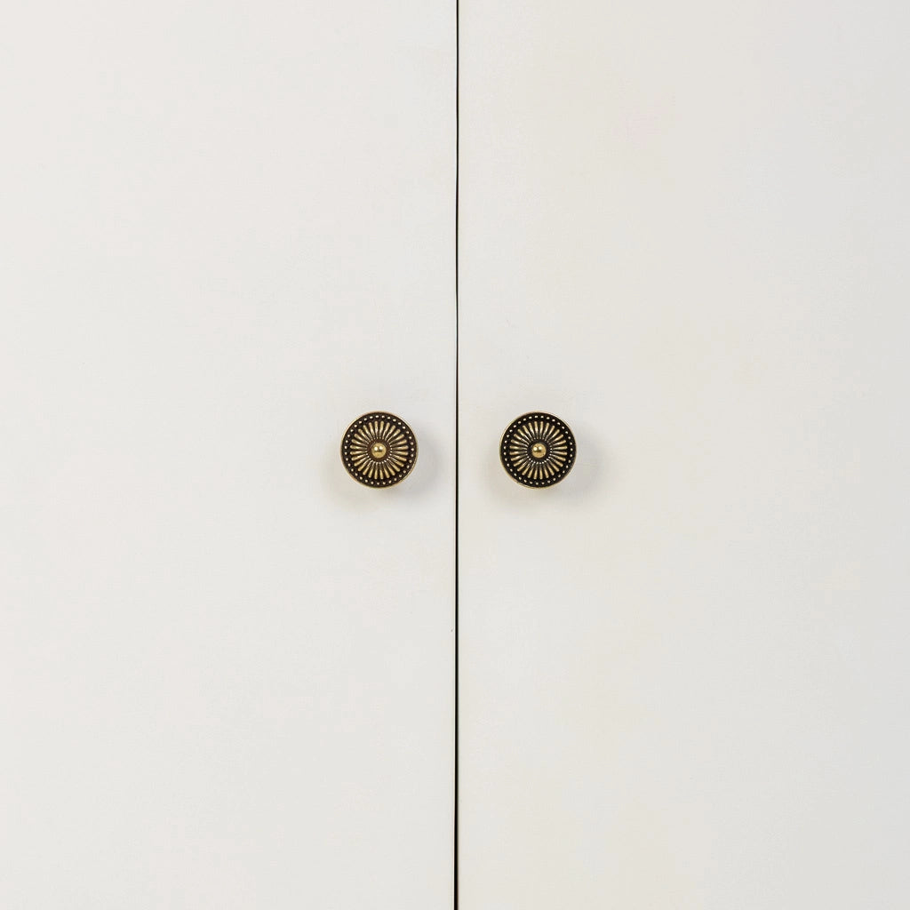 Tavolino da ingresso in legno bianco 106x37x105h cm