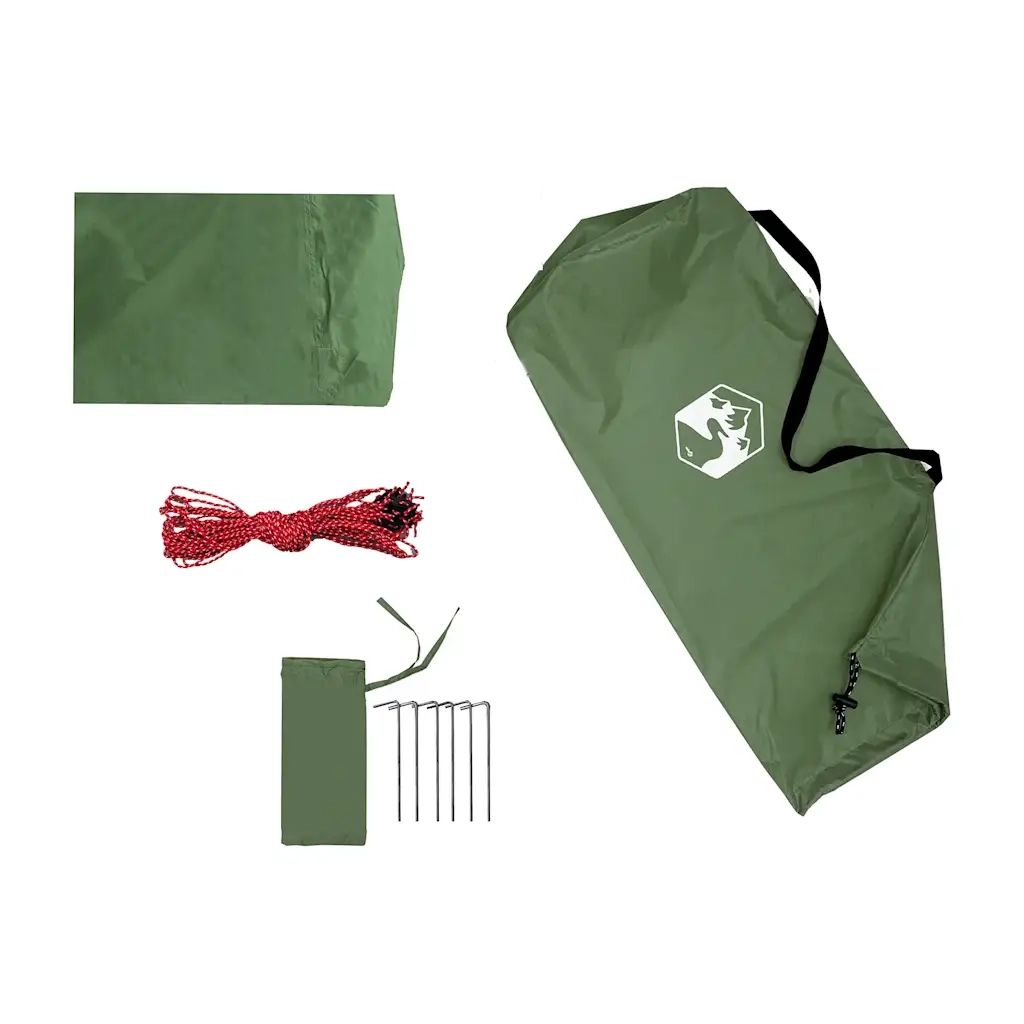 Telone da Campeggio Verde 420x440 cm Impermeabile 94673