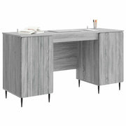 Scrivania | Tavolo da Ufficio Grigio Sonoma 142,5 x 50 x 75 cm Legno ingegnerizzato