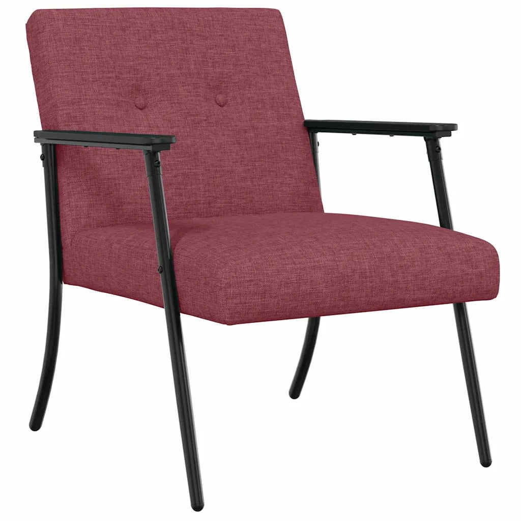Divano Sedia-Poltrona Rosso Vino Tessuto 111842