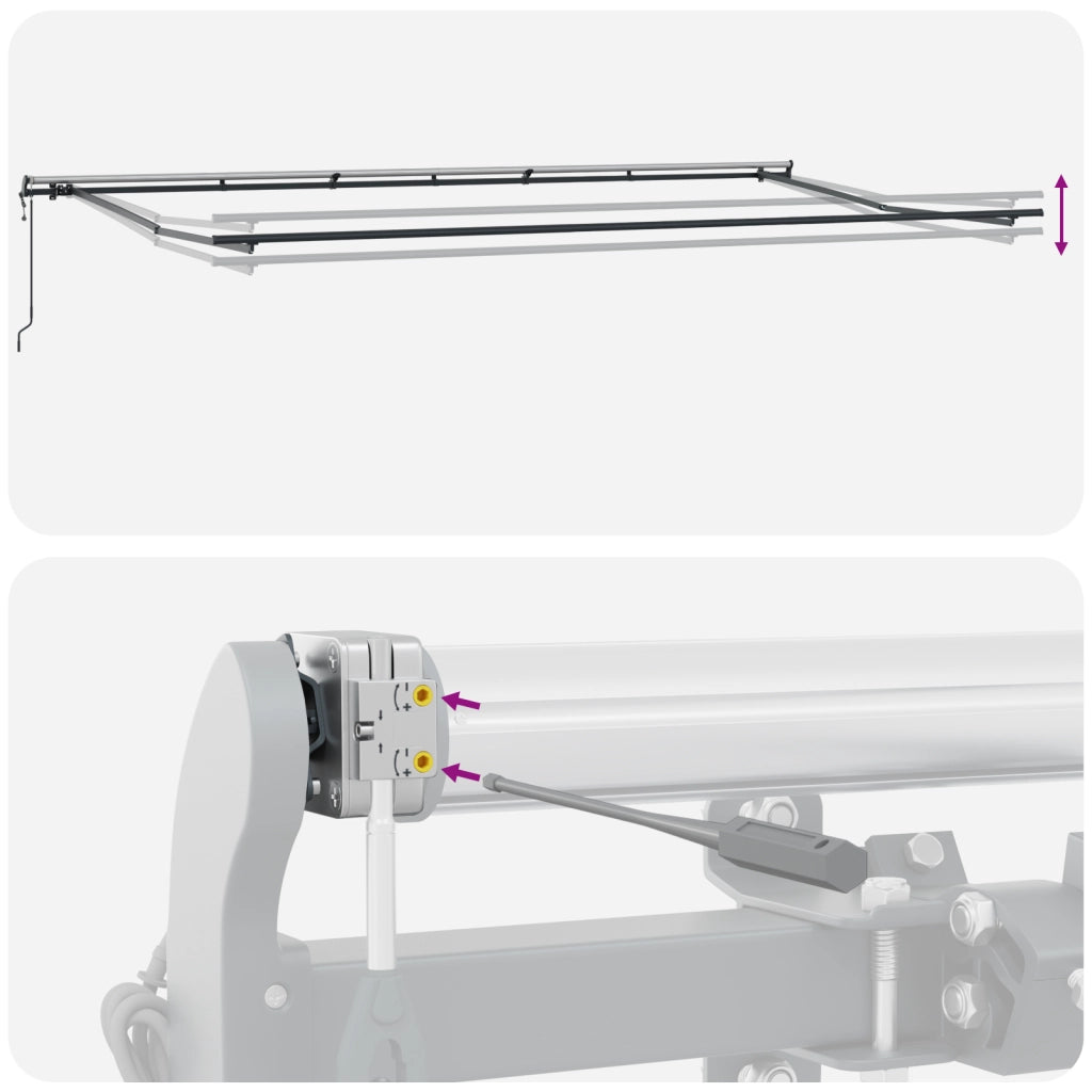 Tenda Retrattile Automatica  Grigio Chiaro 600x300 cm