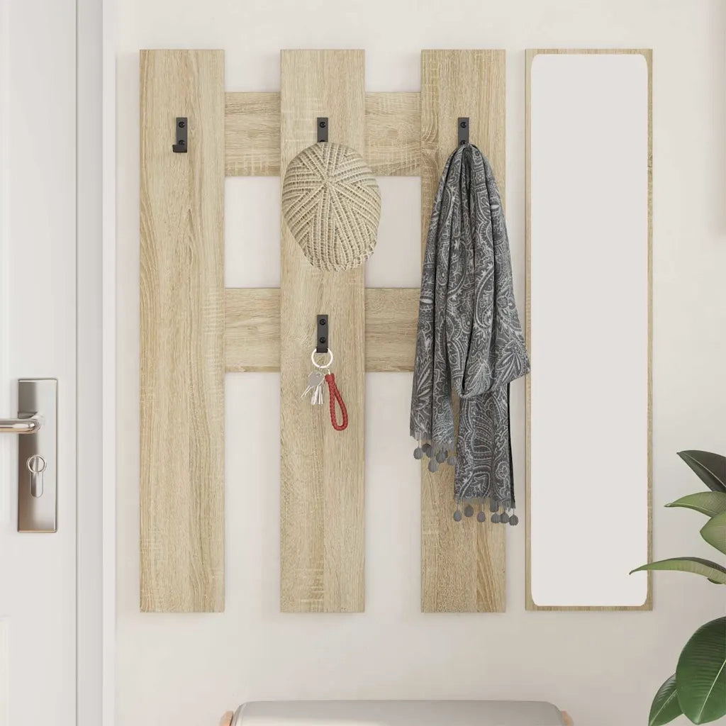 Appendiabiti a muro A parete Rovere Sonoma 65 x 3 x 100 cm 874501