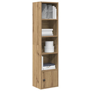 Libreria-Scaffale per Libri-Mobile di Stoccaggio Rovere Artigianale 31x24x127 cm in Legno Multistrato