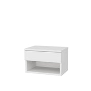 Comodino in legno "Jamot" - 45 x 29 x 32 cm - Bianco