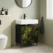 Mobile da Bagno ELBURG Rovere Nero 60 x 40 x 61 cm 8007413
