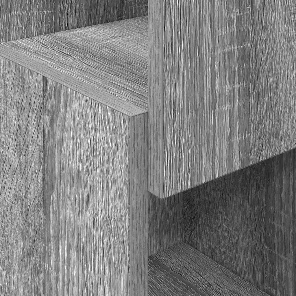 Mobile angolare Grigio Sonoma 25,5x25x80cm Legno multistrato