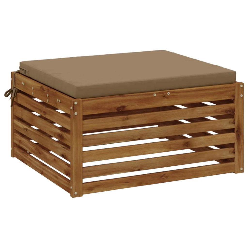 Cuscino per Sedia in Unico Pezzo SOEST 100% Poliestere Tortora 945043