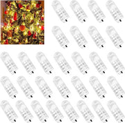 Set di 30 mini-lampadine LED con interruttore - Caldo bianco, ideale per palloni, lanterne di carta, Natale, matrimoni, feste e compleanni