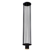 Lampada sospesa Dohar IHI moderna nera metallo 8xG9 Ø20cm