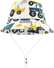 Cappello per bambino, cappello da spiaggia, cappello a cono per bambini, cappello per ragazzi e ragazze, cappello a bavero largo in cotone, cappello a cono estivo 52cm