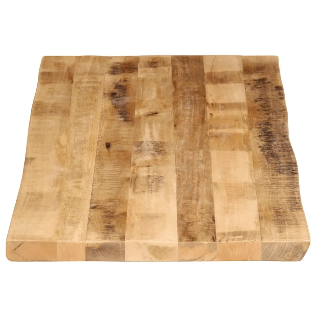 Piano Tavolo Bordi Vivi 140x60x2,5 cm Legno di Mango Grezzo 370673