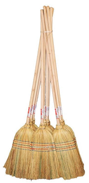SCOPA SAGGINA 5 FILI TOPOLINA 140 CM CON MANICO IN LEGNO
