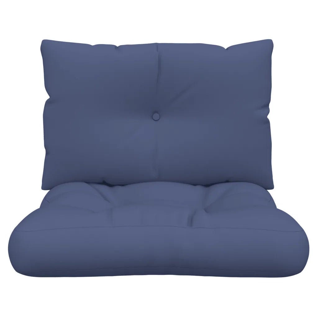 Set Cuscini per Pallet Blu Marino 60x38x13 cm in Tessuto 378176