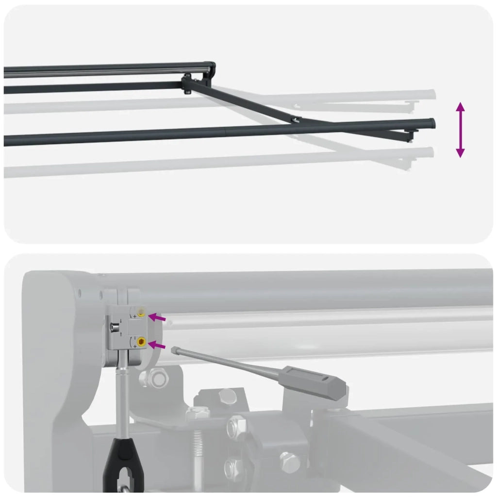 Tenda retrattile Grigio chiaro e bianco 4,5 × 3 m 3426252