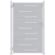 Cancello da giardino Argento 85 x 120 cm Acciaio inossidabile CFW7367752