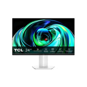 Tcl monitor gaming 23,8 mled va 16:9 fhd 5ms 100hz 450 cdm, miniled direct-84, 99 srgb, vga/hdmi, bianco - 24G54