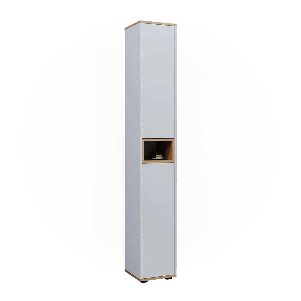 Vicco Armadio per il bagno Bianco/Artisan 30 x 192 cm con 2 porte