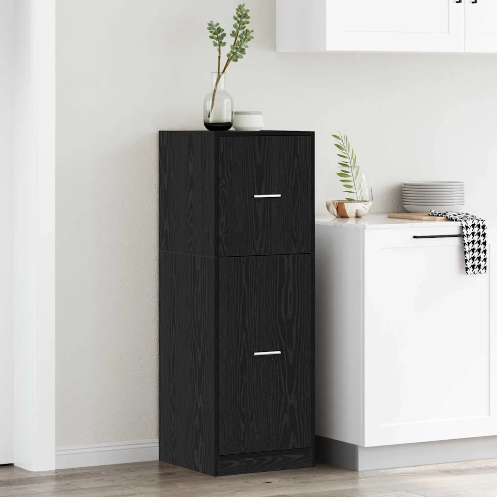 Armadio da Apoteca Rovere nero 40 x 41 x 118 cm 869032