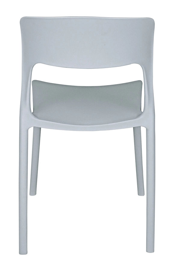 Set da 2 sedie impilabili in polipropilene grigio chiaro - Maya - SD01MAPP