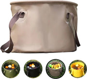 Emiciclo portatile da campeggio 10 litri - Leggero, trasportabile e ripiegabile - Khaki