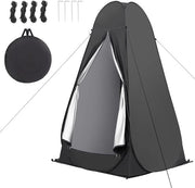 Tenda da bagno con finestra e maniglia – Tenda d'abbronzatura acqua impermeabile Nera