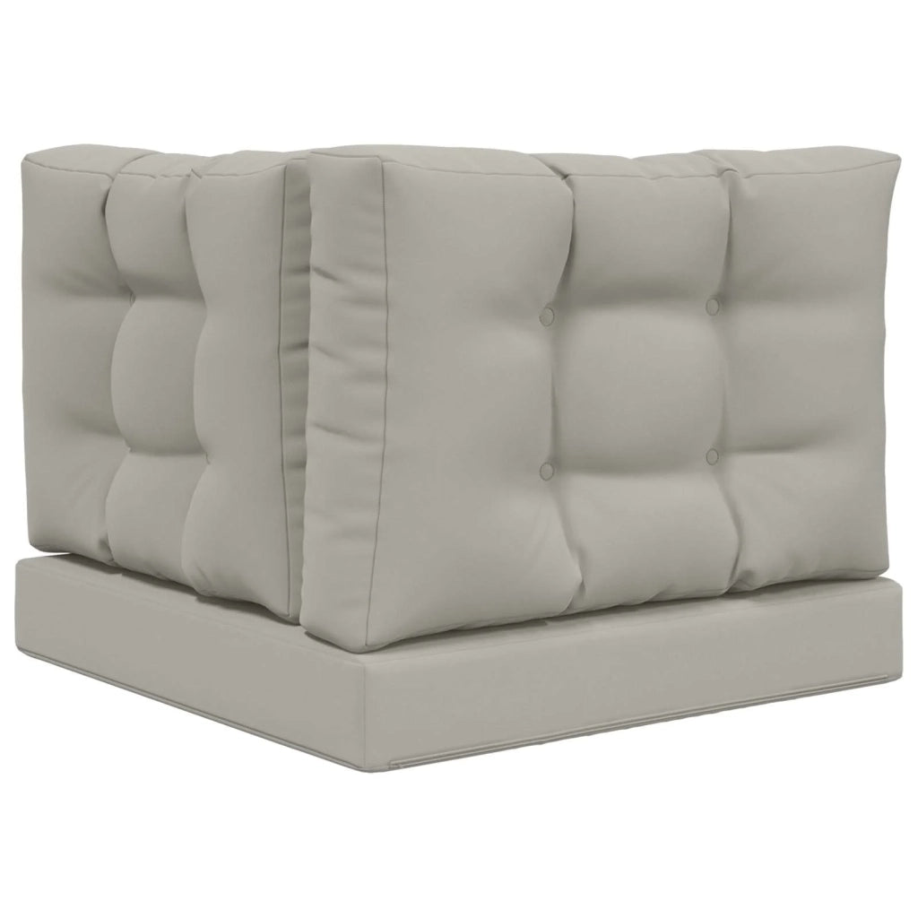 Cuscino per divano da esterno 3 pcs Grigio Poliestere