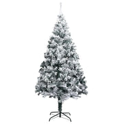 Albero di Natale Artificiale con Neve Fioccata Verde 180 cm PVC 320964