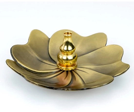 Brander a Cera per Ambiente - Design a Cassetta - Sostenibile e Facile da Pulire - Oro - Contenitore per Cera - Adatto per la Decorazione di Casa - Meta