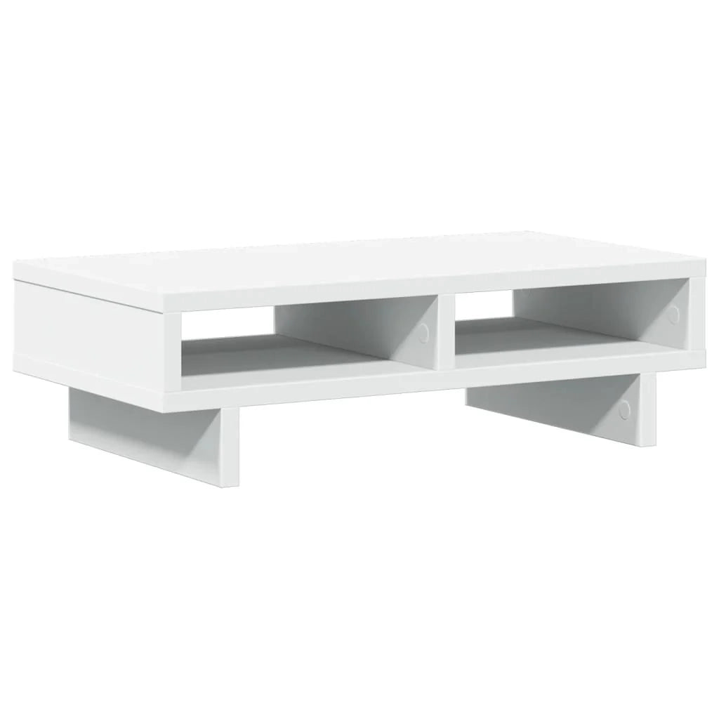 Supporto per monitor mobile da scrivania 50 x 27 x 15 cm legno ingegnerizzato bianco 02_0044873